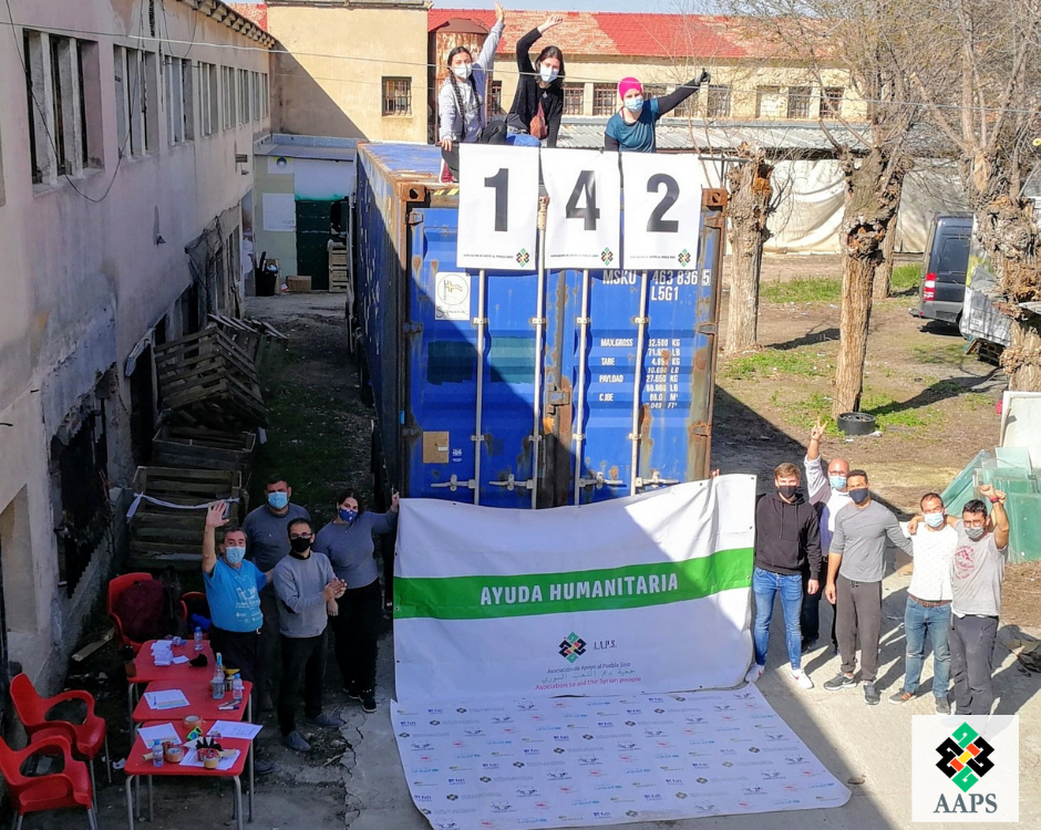 ¡El contenedor número 142 ya va camino a Siria!