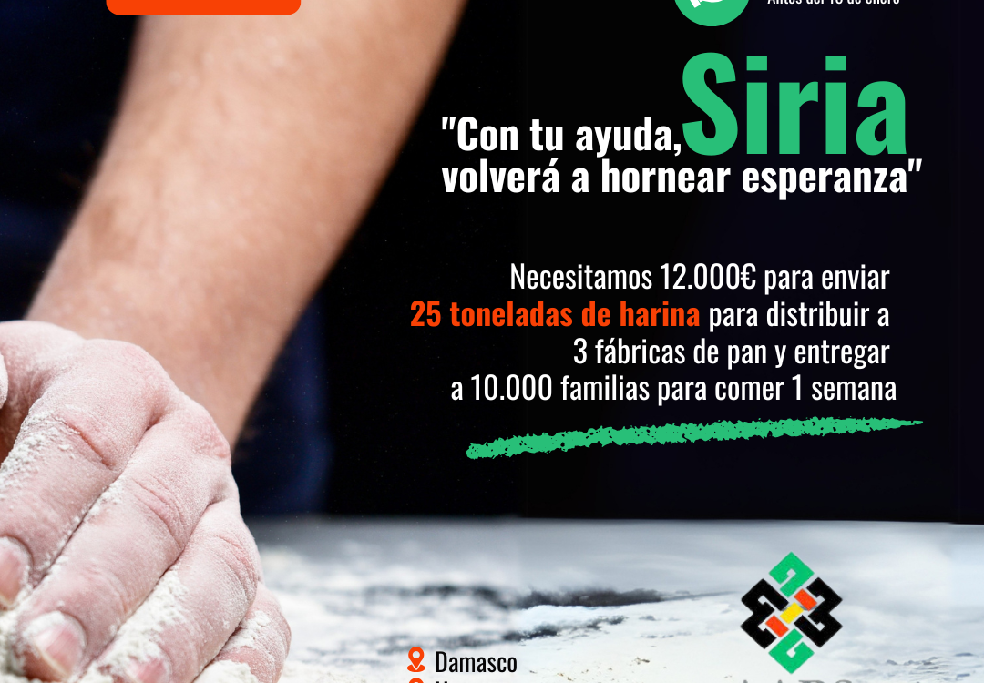 #PanParaSiria Campaña de crowdfunding