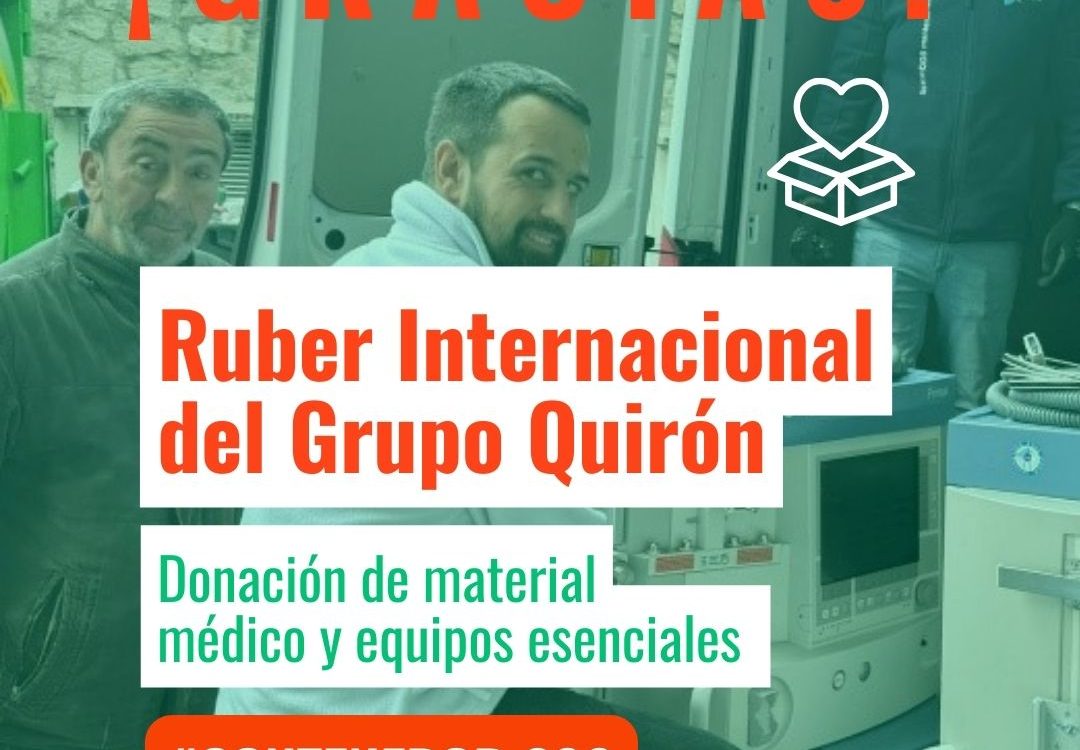 Ruber Internacional del Grupo Quirón refuerza la ayuda humanitaria con el envío del contenedor 200 a la Siria Libre