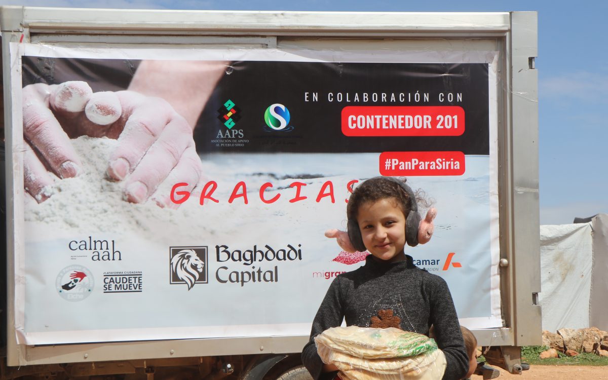 Del grano al corazón: el contenedor 201 convierte solidaridad en pan para miles de personas en Siria