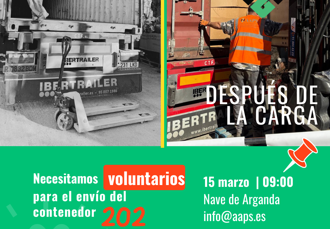 Llamamiento a voluntarios para la carga del contenedor 202. Un envío histórico para la Escuela Esperanza Amal